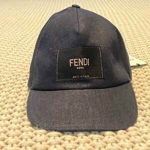 Fendi Denim Baseball Hat